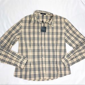 New Burberry London Button Down Shirt